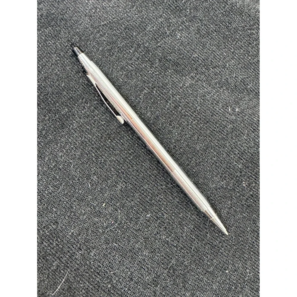 Vintage Cross Century Chrome Ballpoint Pen Made in USA Silver Twist needs refill